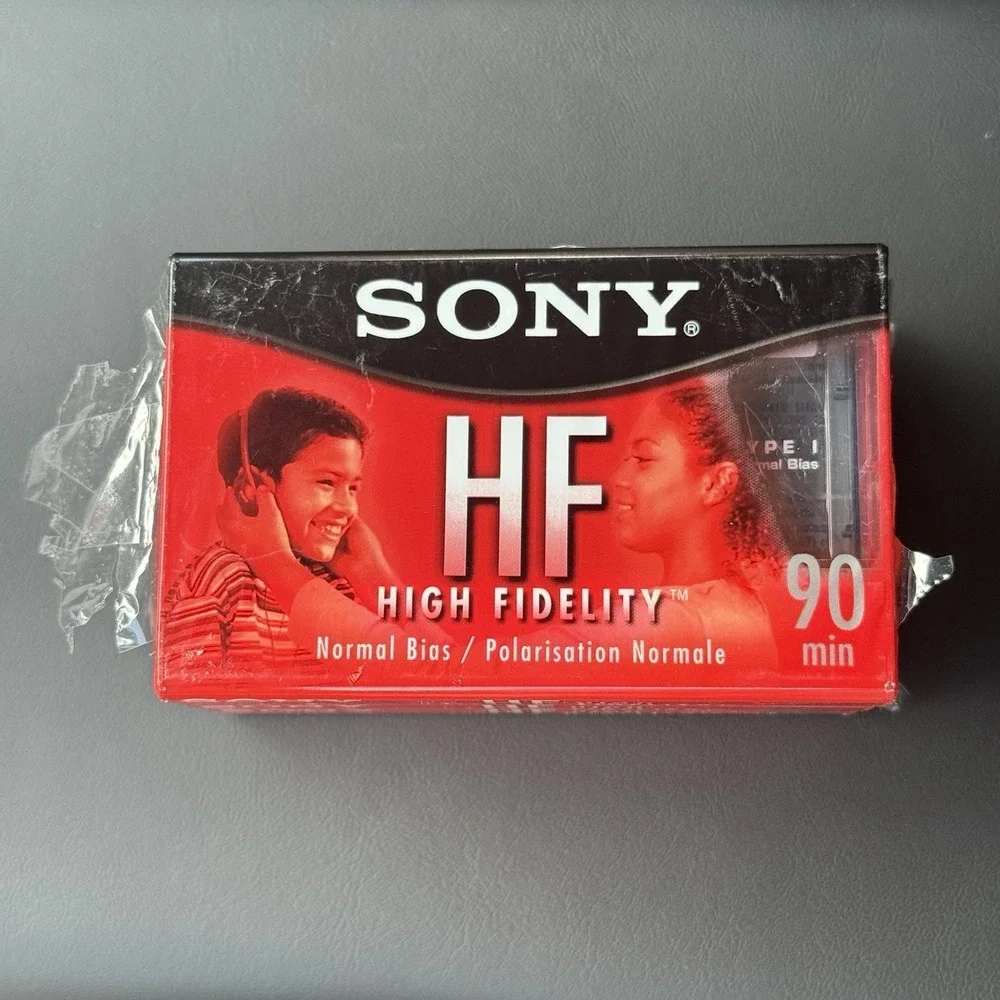 Sealed New 3 Sony HF High Fidelity Normal Bias Blank Cassette Tape C-90HFL